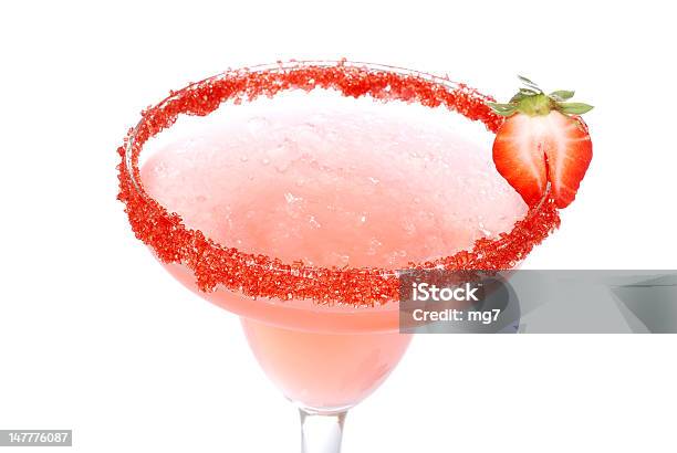 Top View Strawberry Daiquiri Stock Photo - Download Image Now - At The Edge Of, Cocktail, Alcohol - Drink