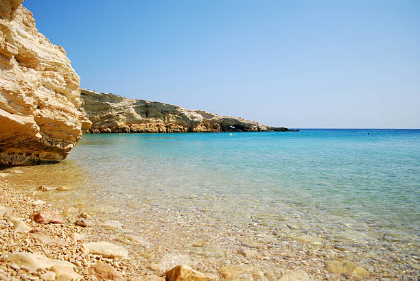 An amazing pebble beach in Koufonissi, Cyclades Islands, Greece. Fantastic clear water.