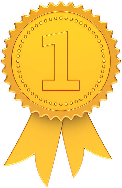 istock First place award ribbon gold medal number one 147777224
