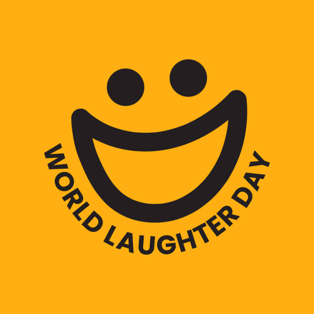 World laughter Day Vector Illustration for greeting card, poster, banner, social media post. laughing emoji vector on yellow background. World laughter Day Vector Illustration for greeting card, poster, banner, social media post. laughing emoji vector on yellow background. world laughter day stock illustrations