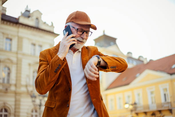 istock Urban Senior Man having Phone Call 1477779688