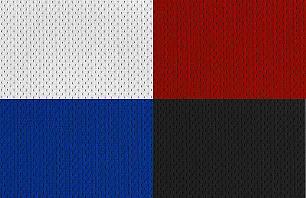 Colorful Sports Jersey textures (Extra Large) Extra large file of different sports jersey textures. Different colors Great detail and high definition jersey fabric photos stock pictures, royalty-free photos & images