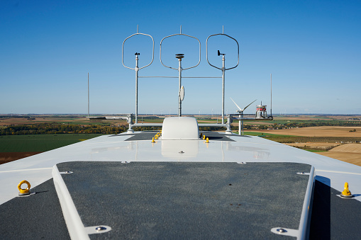 Wind turbine farm in France