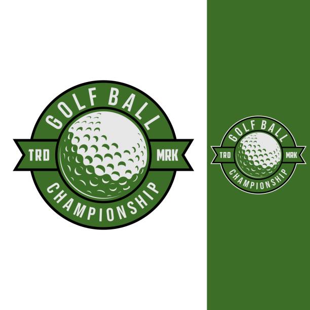 golf badge vector illustration. sport graphic template in emblem style.