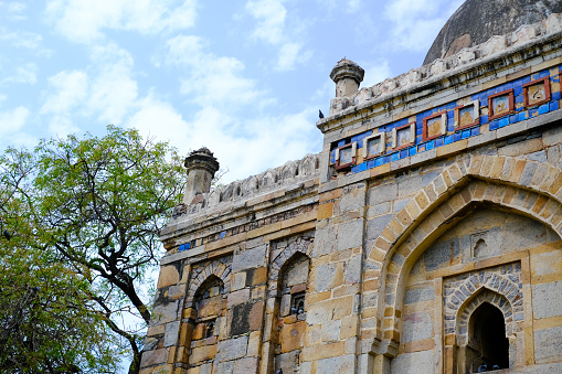Tomb from the last lineage of the Lodhi Dynasty. It is situated in Lodi Gardens city park in Delhi, India