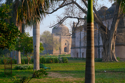Tomb from the last lineage of the Lodhi Dynasty. It is situated in Lodi Gardens city park in Delhi, India
