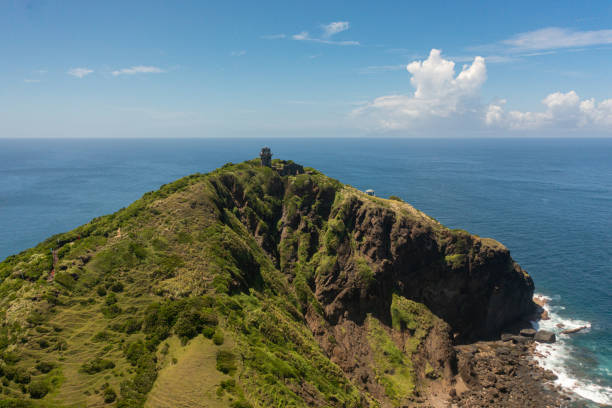 istock Lighthouse on a tropical island. 1477791515