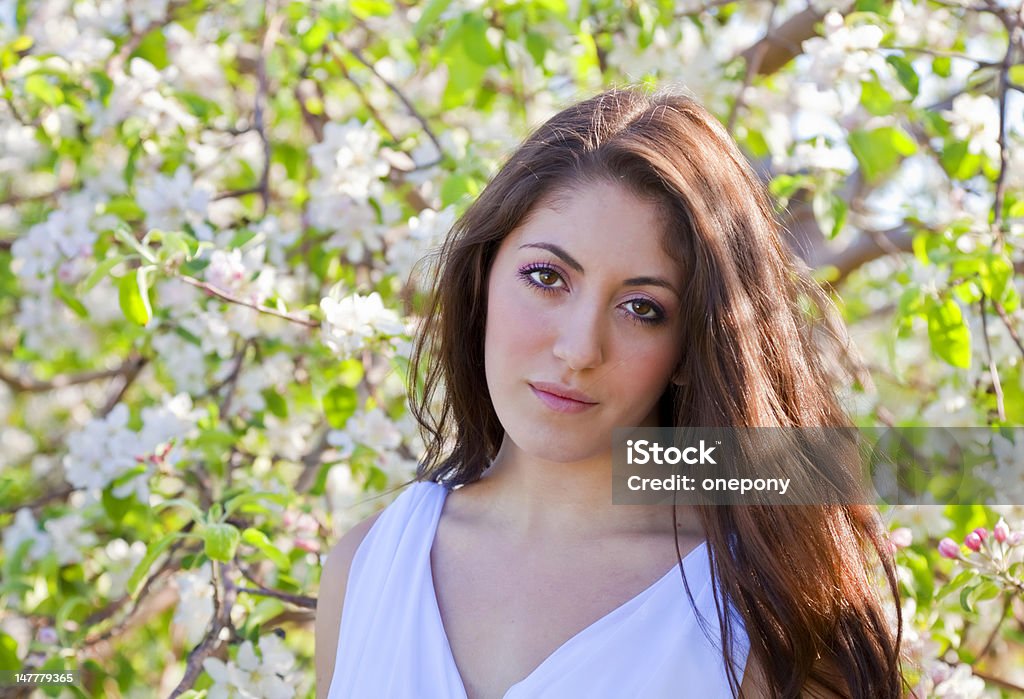 Apple Blossom mulher - Foto de stock de Adulto royalty-free