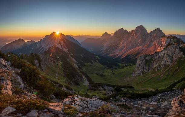 istock Beautiful and tranquil Lauferspitze mount landscape featuring a stunning sunset 1477795440