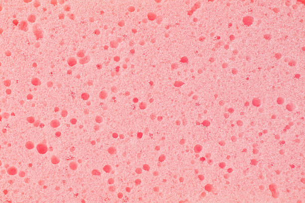 pink sponge texure stock photo