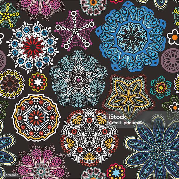 Ornate Floral Seamless Texture Stock Illustration - Download Image Now - Abstract, Art, Art And Craft