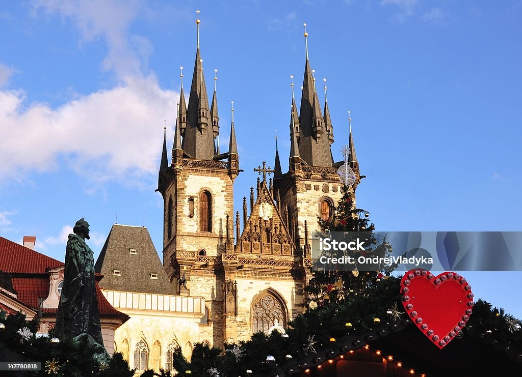 Christmas in Prague Christmas in Prague and the Christmas market on the square Christmas Market Stock Photo