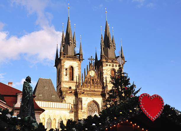 Christmas in Prague Christmas in Prague and the Christmas market on the square prague christmas market stock pictures, royalty-free photos & images