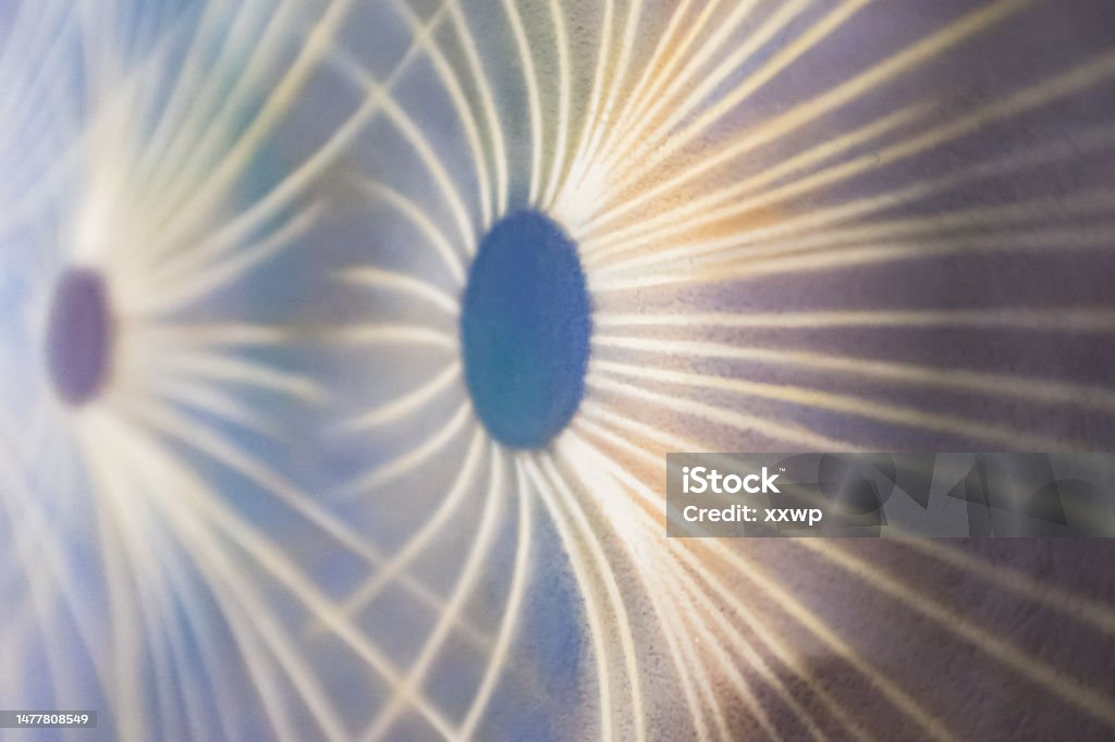 Oval and curved line patterns on wallpaper Abstract Backgrounds Stock Photo