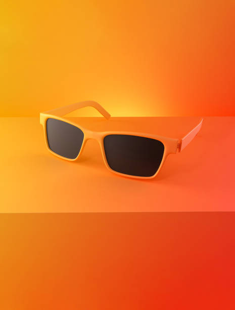 istock Sunglasses on gradient Background. Minimalism summer concept. 1477813561