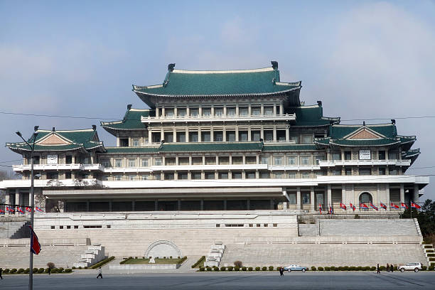 istock view of the Great Library in Pyongyang  North Korea 147781715