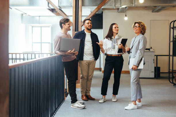 istock Professionals having a team meeting in an office 1477822603