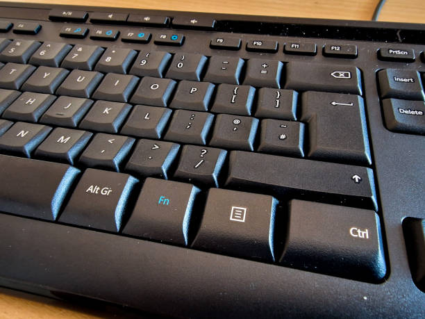 istock Close up of a black coloured computer keyboard 1477826722