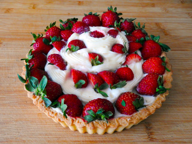 homemade strawberry tart