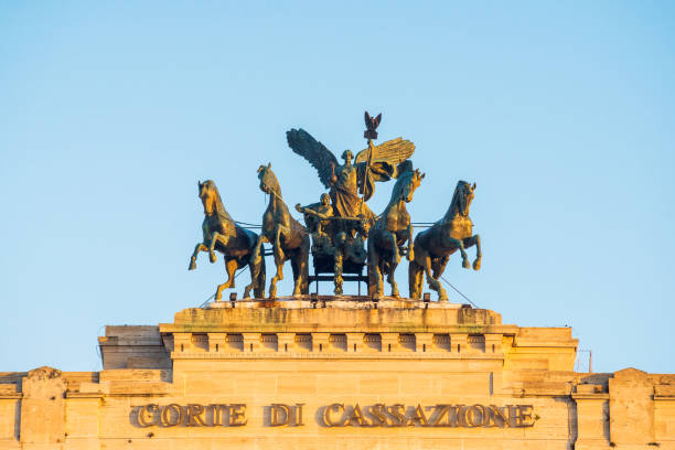 Cтоковое фото Дворец правосудия, резиденция Верховного кассационного суда, Рим, Италия Corte di cassazione