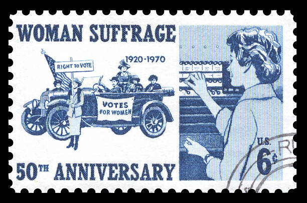 米国郵便切手女性 suffrage - suffragette ストックフォトと画像