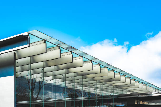 Modern glass wall commercial buildings exterior