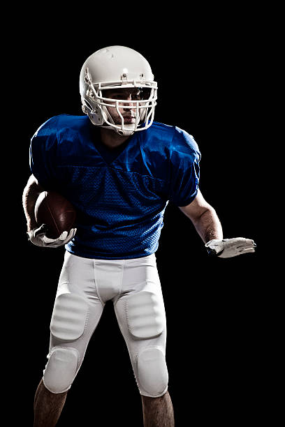 istock Football Player with a ball 02 147782964