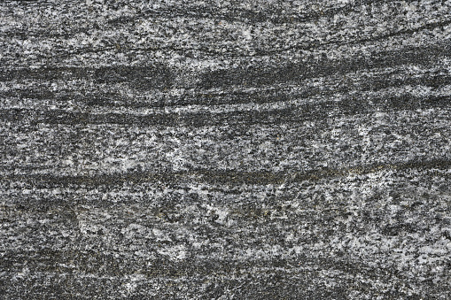 Gneiss rock with horizontal bands, Connecticut