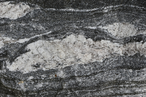 Gneiss rock with quartz vein, Connecticut