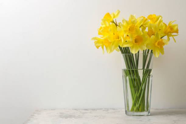 istock bouquet of spring flowers daffodils in a vase on a light background 1477831844
