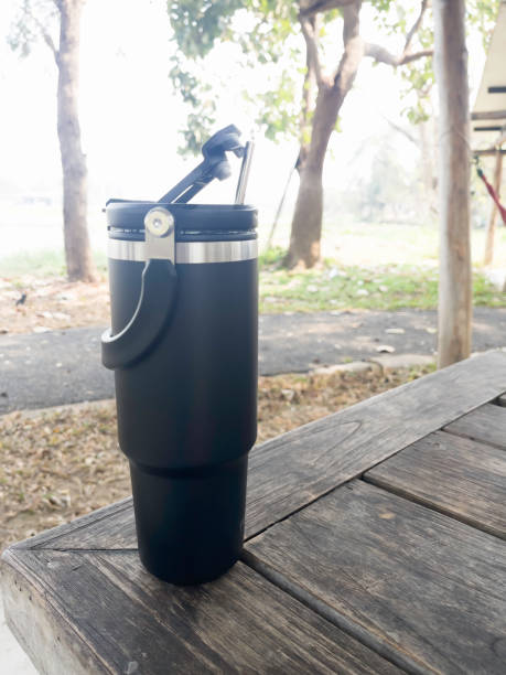 istock Reusable steel thermal water cup 1477840109