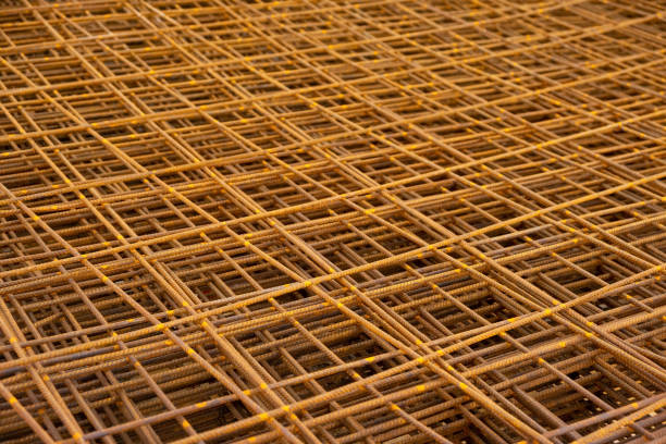 istock Iron Wire Welded Mesh full frame background . Building materials mesh for enforce building. 1477842105