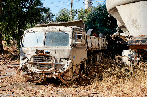 old camion of the 60’s in ruins