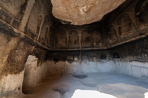 Cave church in Selime monastery Cappadocia, Turkey