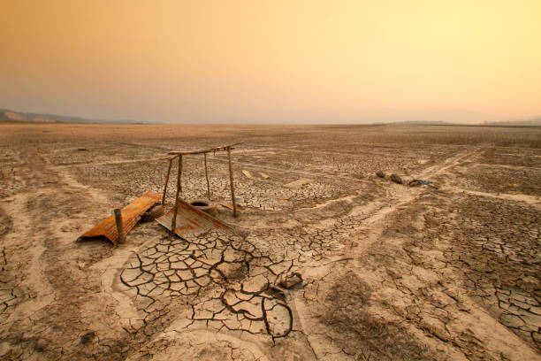 mudanças climáticas e crise da temperatura mundial - drought scarcity desert dry - fotografias e filmes do acervo