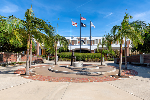 University of Central Florida campus in February 21, 2023 in Orlando, Florida. Millican Hall the administrative offices of UCF.