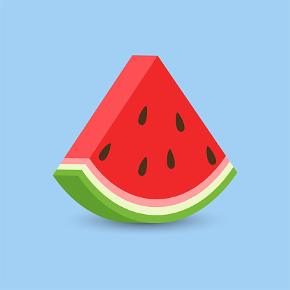 Watermelon slice icon.