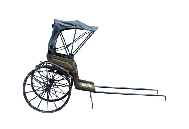 istock The vintage rickshaw isolated on white background, with clipping patth 1477859256