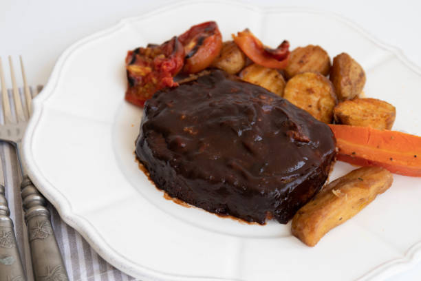 istock Pork Chop with Grilled vegetable 1477864456