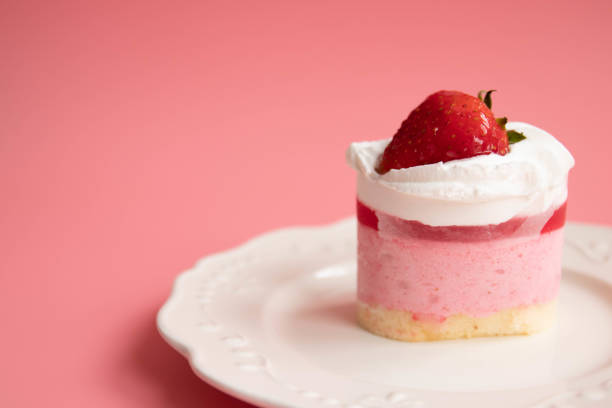 istock Close up Strawberry Mousse cake 1477864581