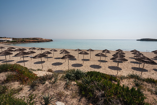 Simmetry beach detail, banner image with copy space