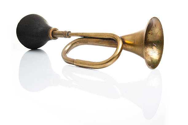 istock Old acoustic horn isolated 147786776