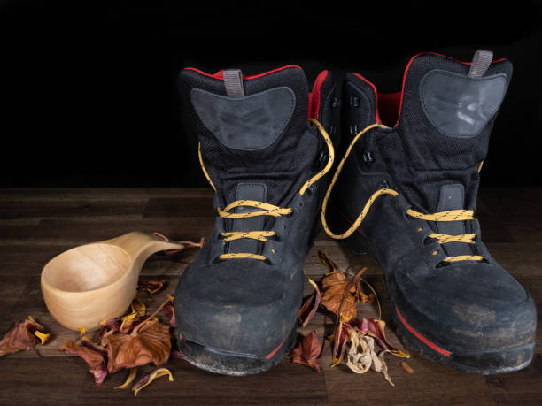 istock A pair of dirty hiking boots 1477873670