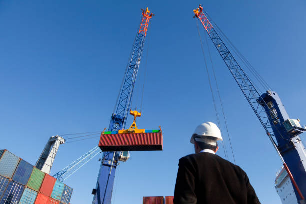 istock Shipping of containers 147788314