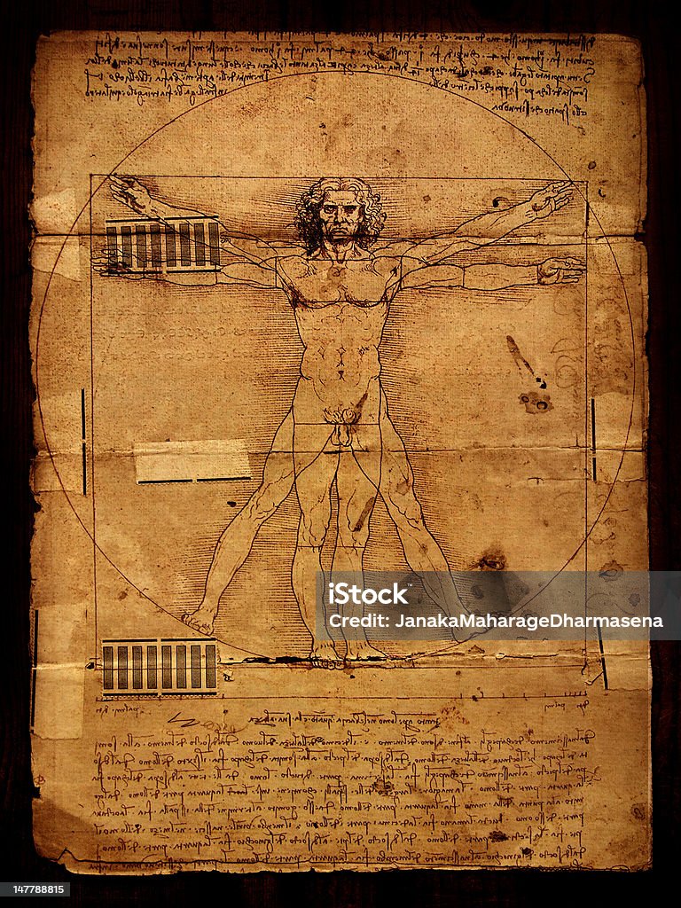 Anatomia de arte - Foto de stock de Leonardo Da Vinci royalty-free