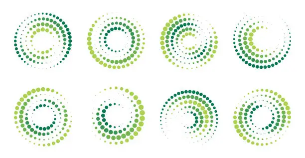 Vector illustration of Circle design elements