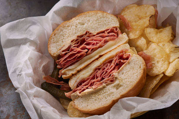 istock Fried Mortadella Sandwich with Provolone Cheese 1477908834