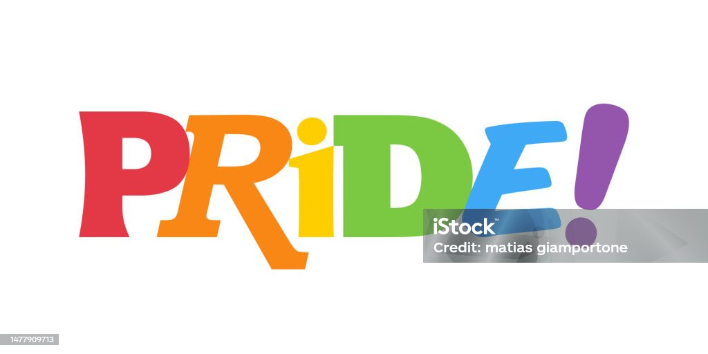 Pride Types Pride Rainbow Lettering In Collage Style Different Types Diversity ...