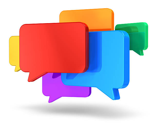 Social networking media, chat, messaging and communication concept
