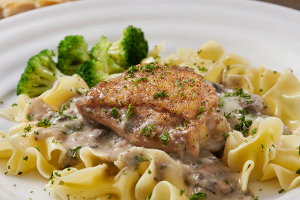 istock Chicken Stroganoff with Broad Egg Noodles 1477911485